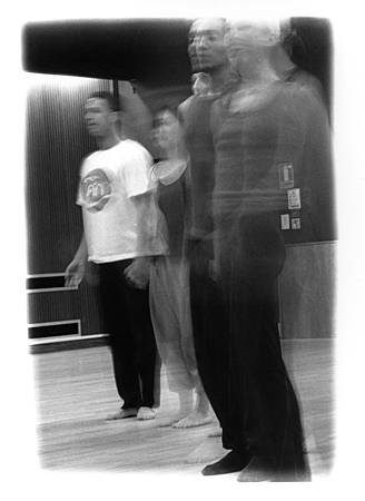 Dance Workshop 1 (2000), b/w photograph