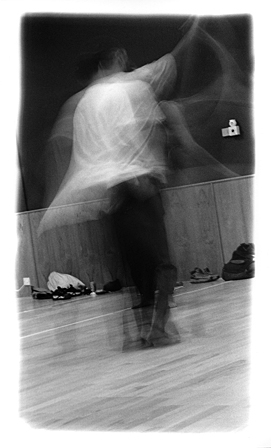 Dance Workshop 3 (2000), b/w photograph