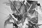 Stroke Unit - Lamps - detail 5 (2009), charcoal on paper